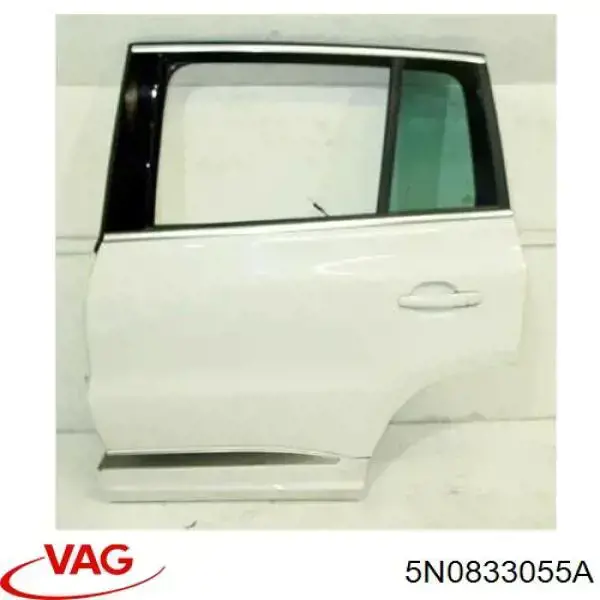 Двері задні, ліві Volkswagen Tiguan (5N) (Фольцваген Тігуан)