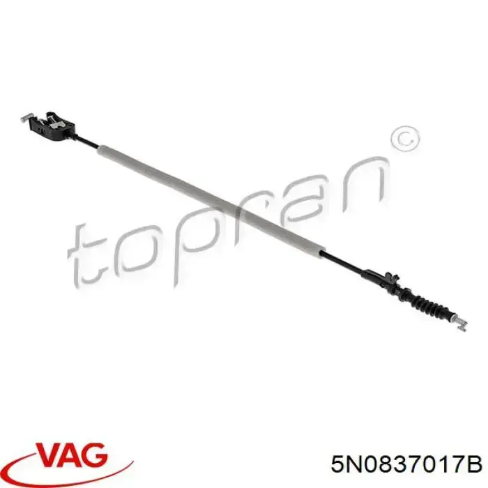 Трос відкривання двері передньої VAG 5N0837017B ціна, від 5.93 USD