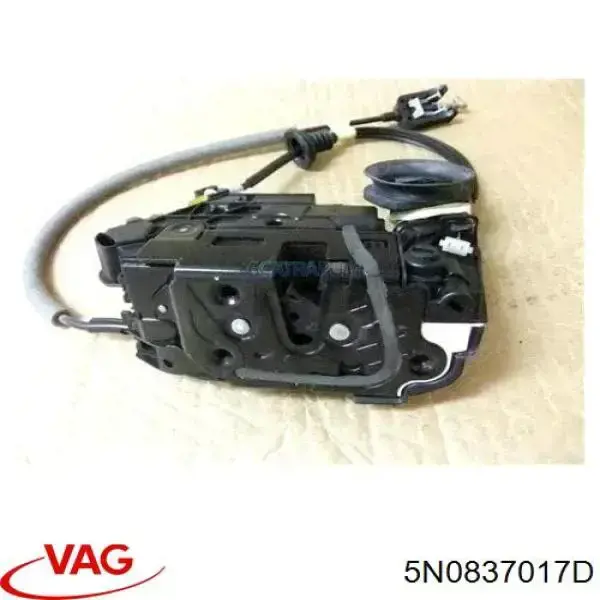 Трос замка дверей передніх VAG 5N0837017D
