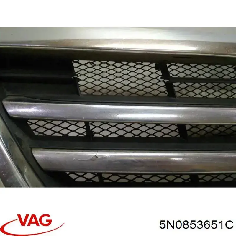 Решітка радіатора 5N0853651C VAG