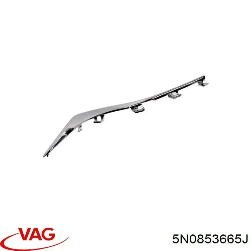 Решітка переднього бампера, ліва VAG 5N0853665J ціна, від 16.67 USD