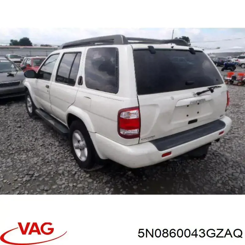 Рейлінг даху лівий VAG 5N0860043GZAQ ціна, від 38.12 USD