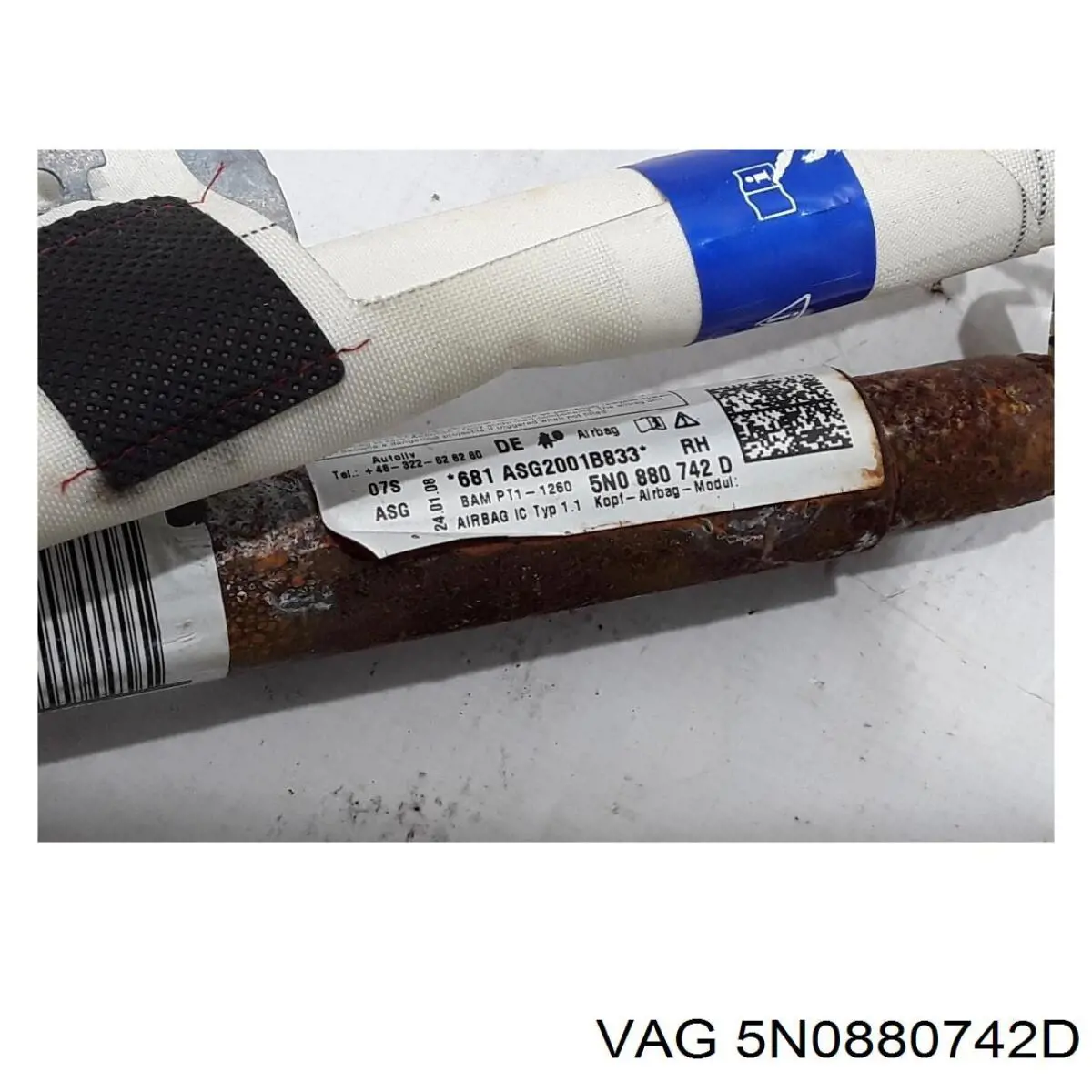 Подушка безпеки, збоку, права, AIRBAG VAG 5N0880742D ціна, від 50.94 USD