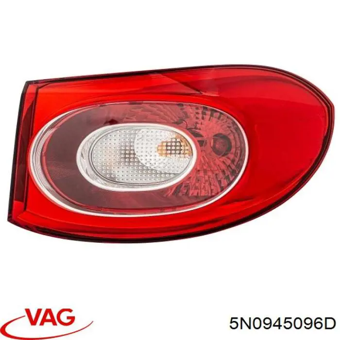 Ліхтар задній правий, зовнішній 5N0945112D VAG
