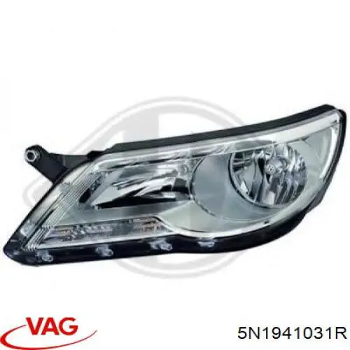 Фари VAG 5N1941031R ціна, від 129.64 USD