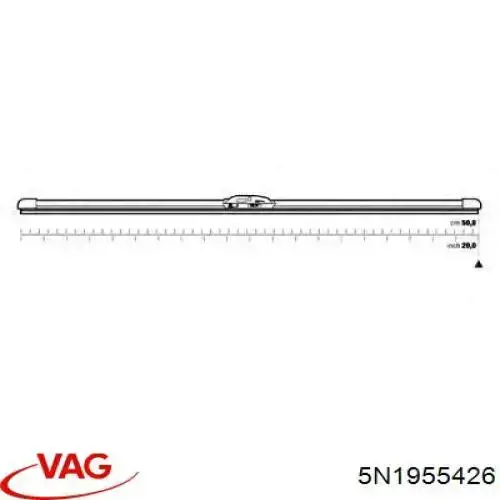 Купити 5N1955426 VAG Щітка-двірник лобового скла, пасажирська