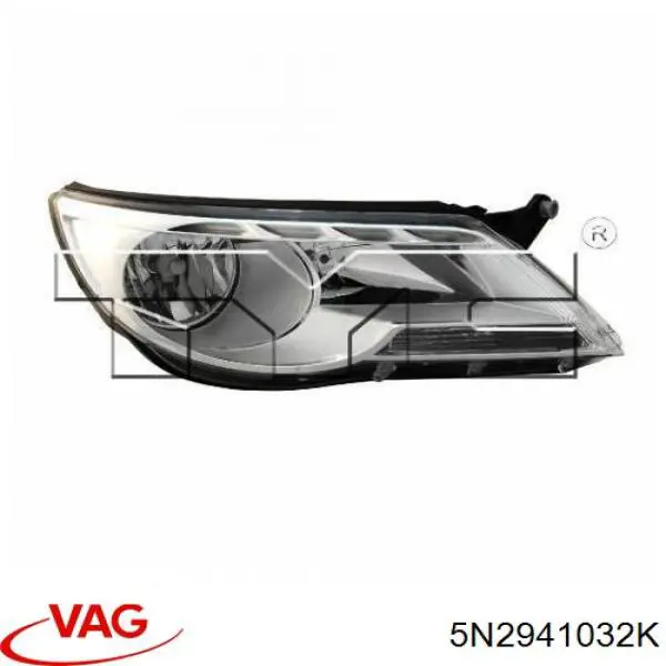 Права блок фара VAG 5N2941032K ціна, від 126.69 USD