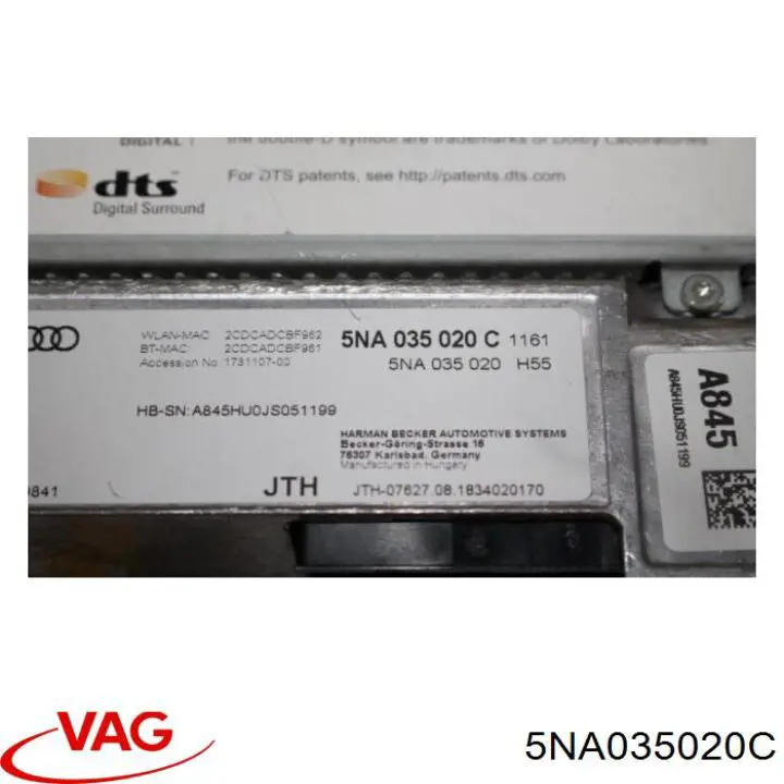  VAG 5NA035020C ціна, від 637.35 USD