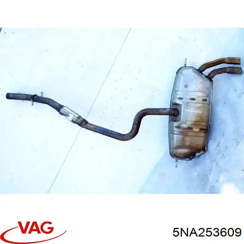 Купити 5NA253609 VAG Глушник, середня і задня частина
