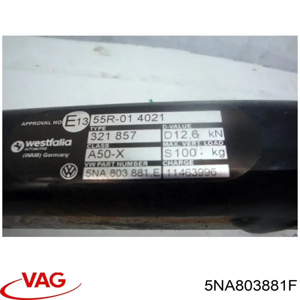 Купити 5NA803881F VAG Фаркоп, куля причіпного пристрою