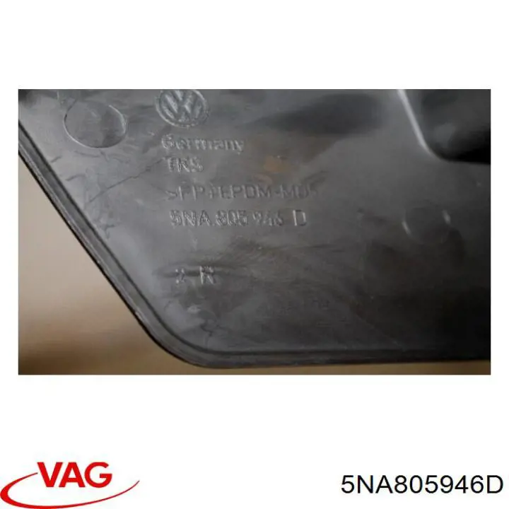 Спойлер переднього бампера, правий VAG 5NA805946D ціна, від 18.50 USD