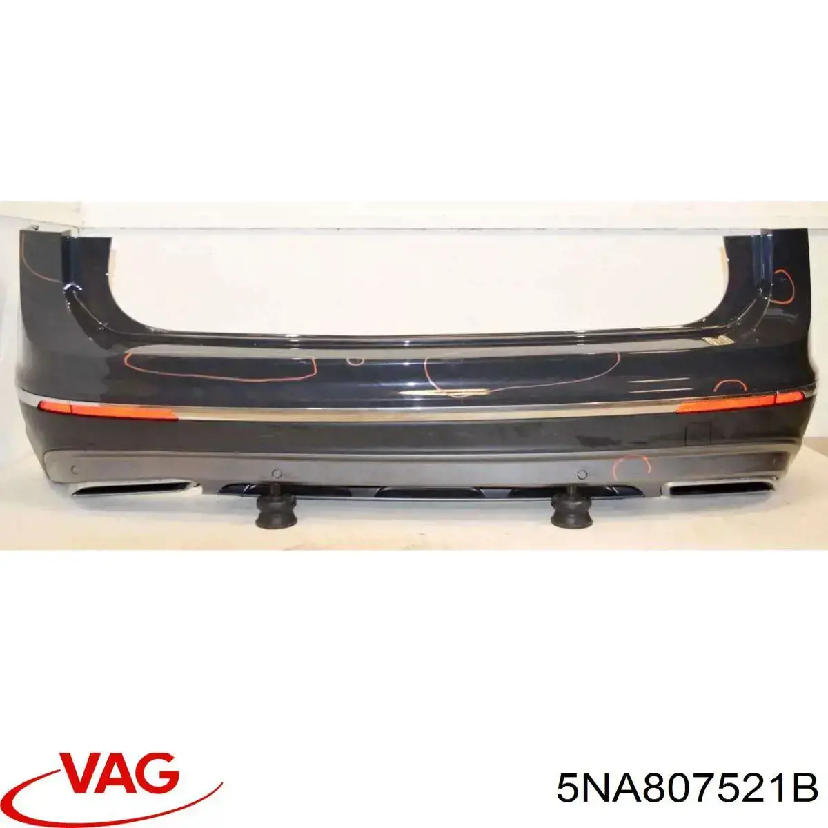 5NA807521B VAG Сплитер переднього бампера
