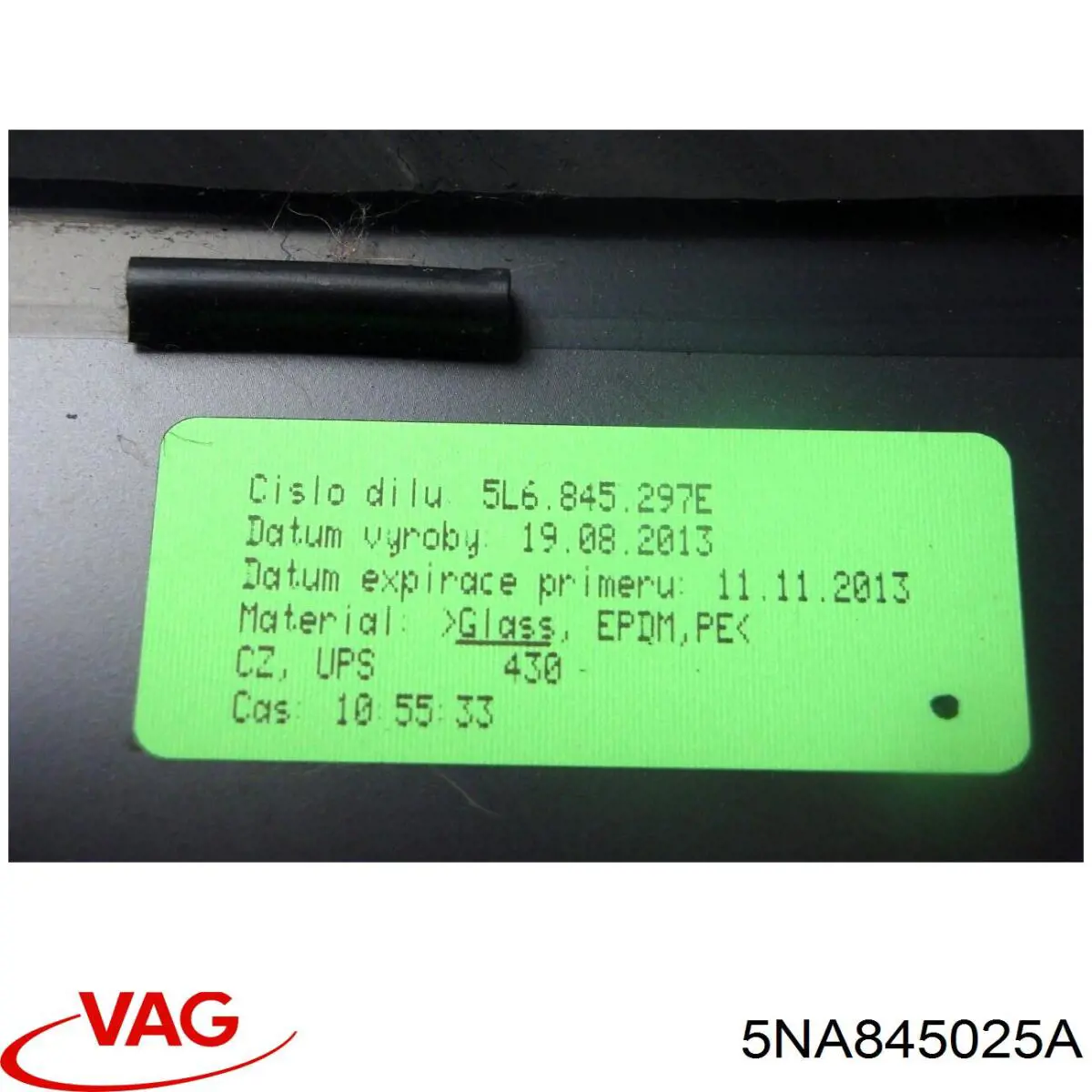 5NA845025A VAG Скло задніх дверей, лівих
