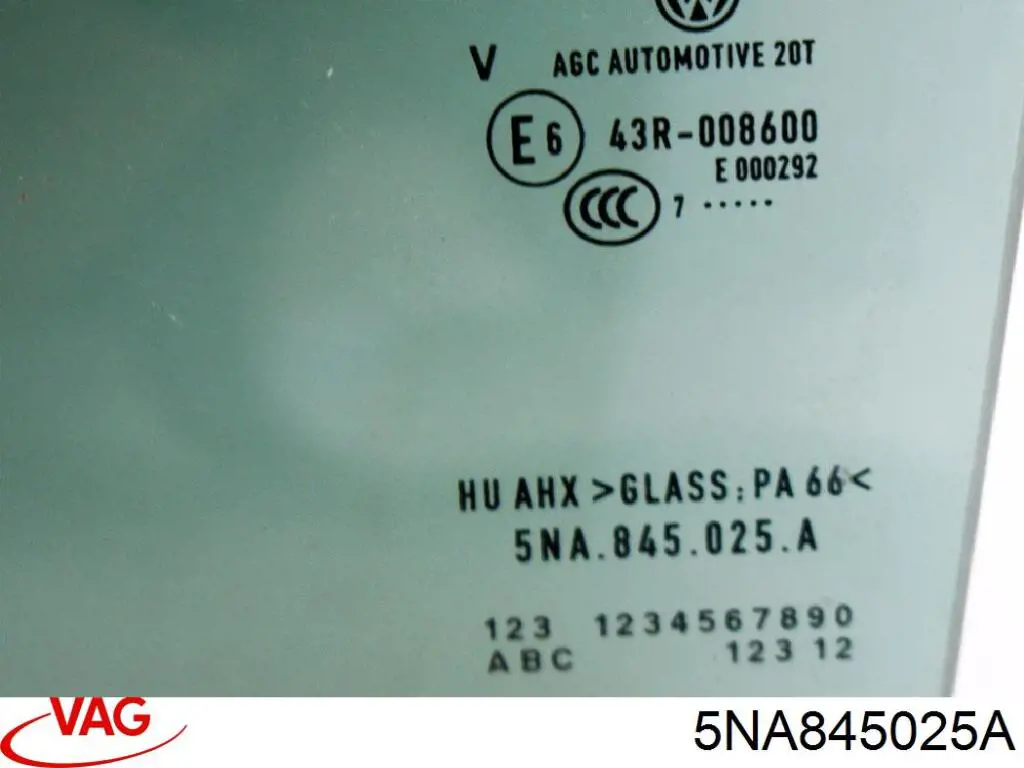 Скло задньої двері лівої VAG 5NA845025A ціна, від 31.77 USD