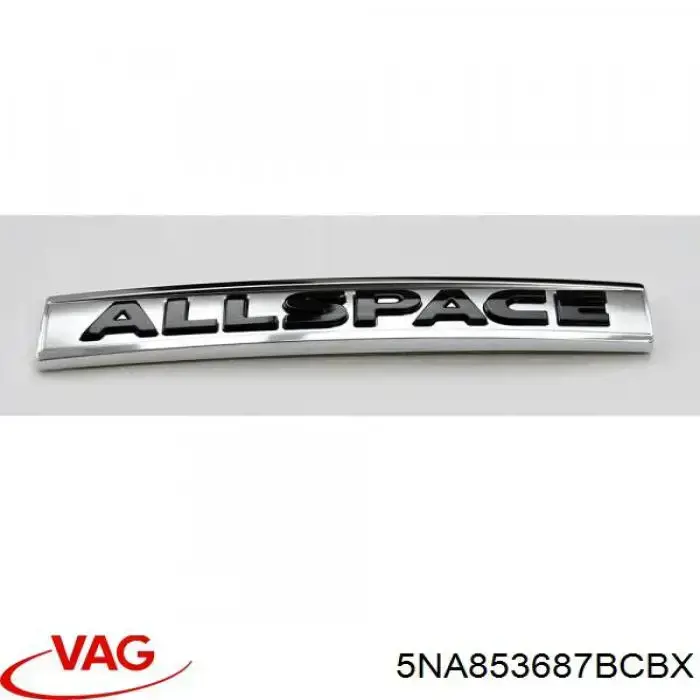 5NA853687BCBX VAG Емблема кришки багажника, фірмовий значок