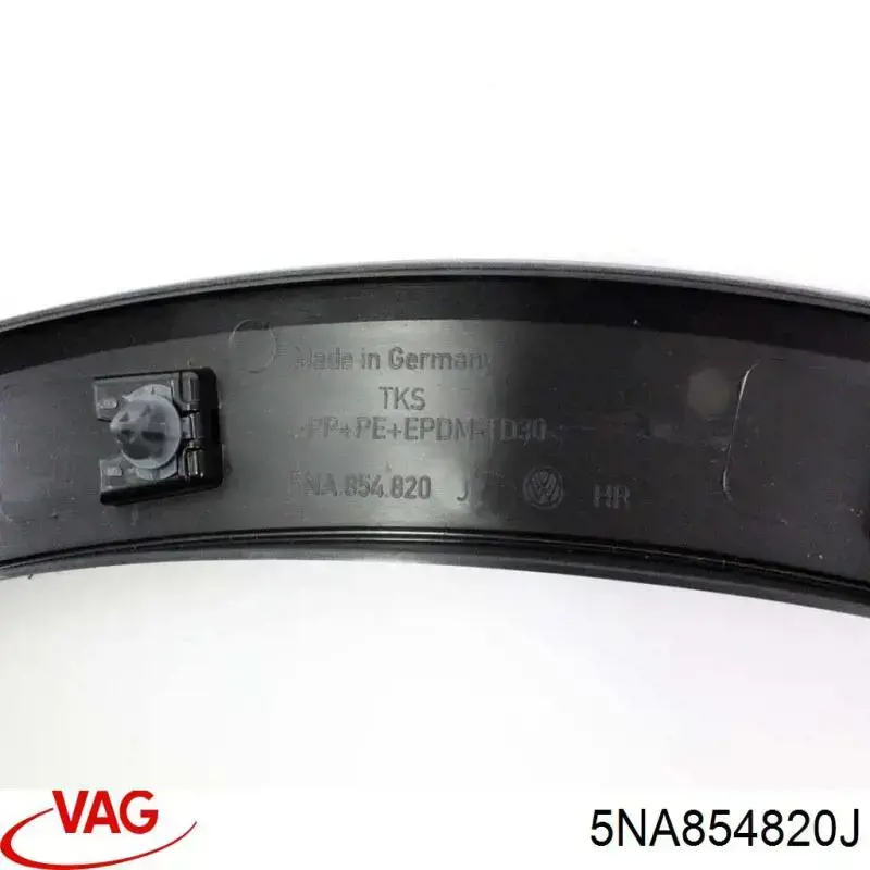 Купити 5NA854820B9B9 VAG Молдинг арки колеса заднього, лівий