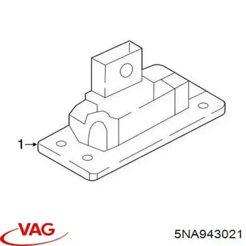 5NA943021 VAG Ліхтар освітлення номерного знака