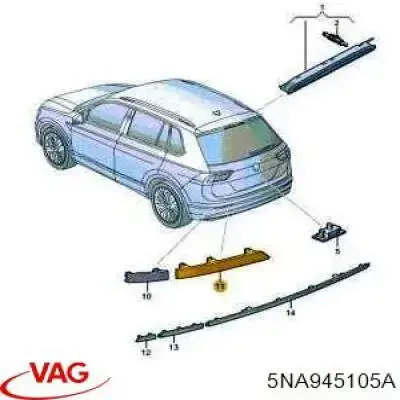Купити ZVG1621L Signeda Лівий відбивач заднього бампера