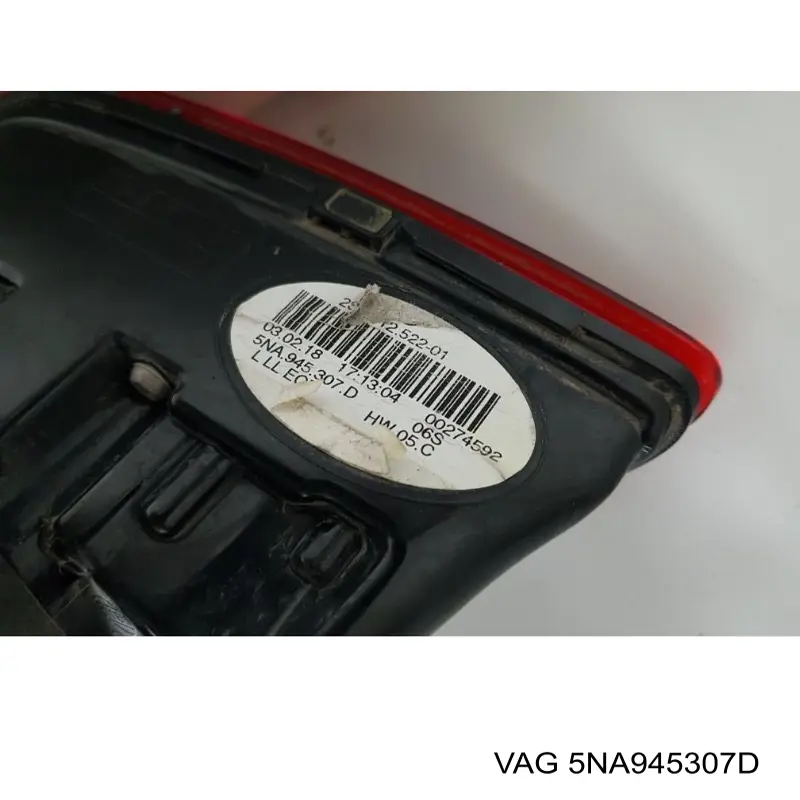 Купити 5NA945307D VAG Ліхтар задній лівий, внутрішній