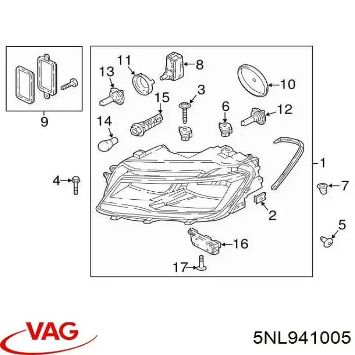 5NL941005 VAG Фари