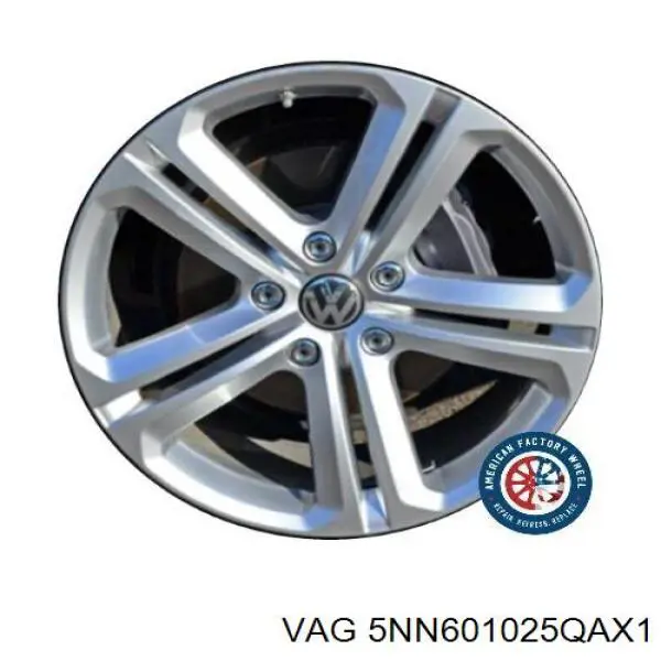 5NN601025QAX1 VAG Диски литі (легкосплавні, титанові)