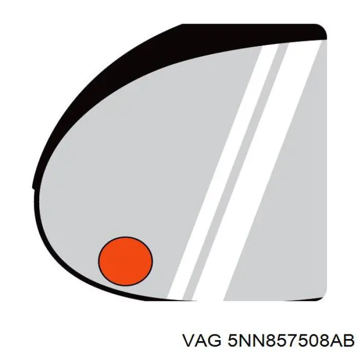 5NN857508AB VAG Корпус дзеркала заднього виду, правий