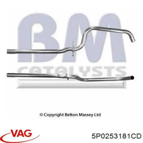 Купити 5P0253181CD VAG Вихлоп