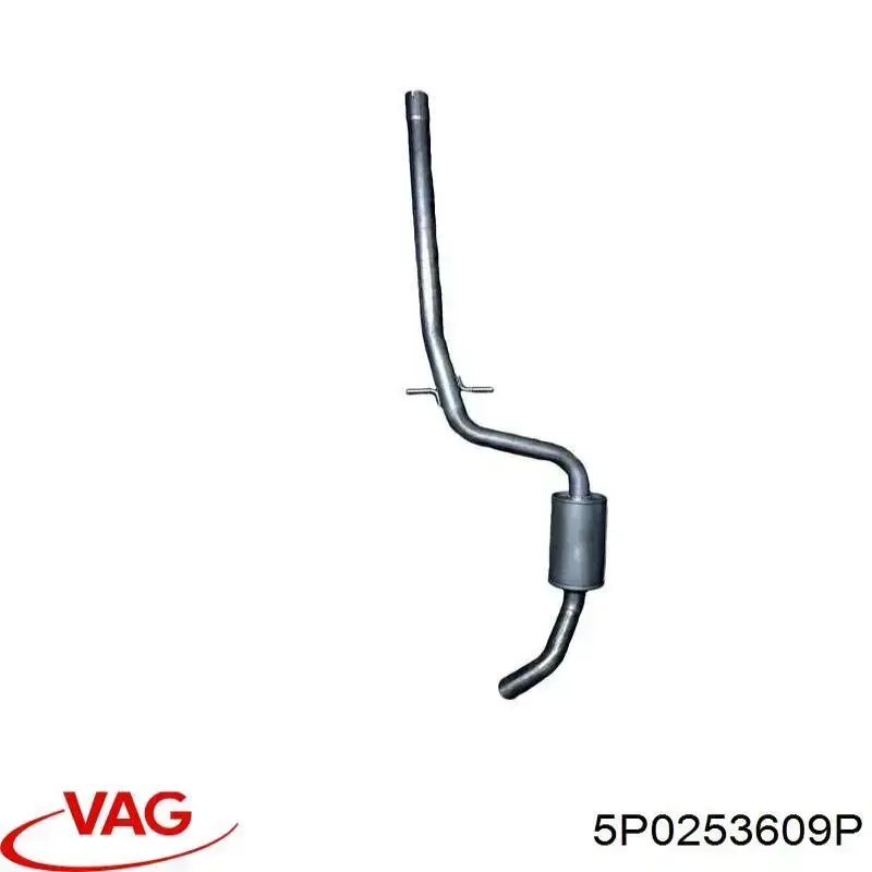 Купити 5P0253609P VAG Глушник вихлопних газів кінцевий