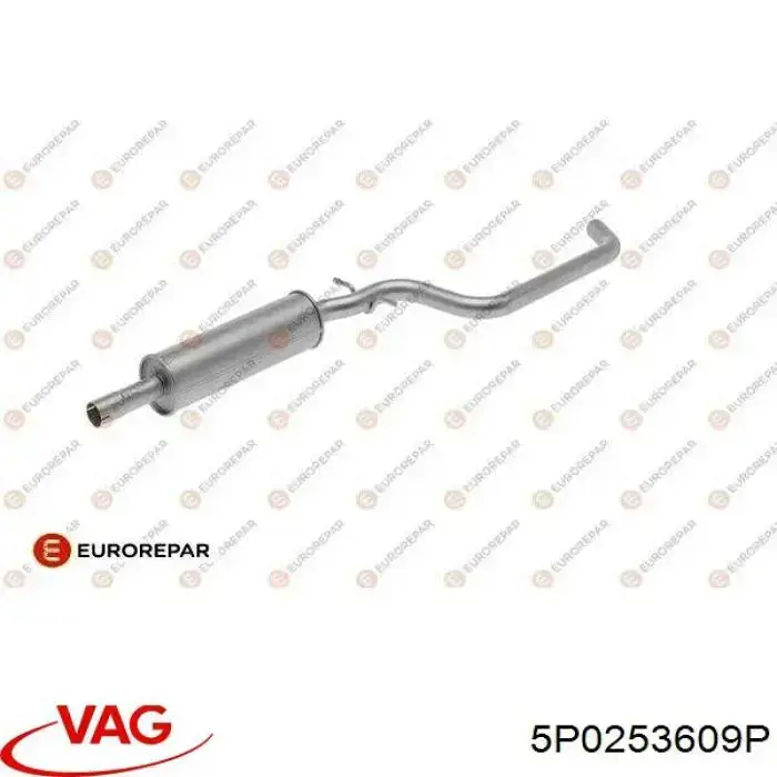 Купити 5P0253609P VAG Вихлопна труба