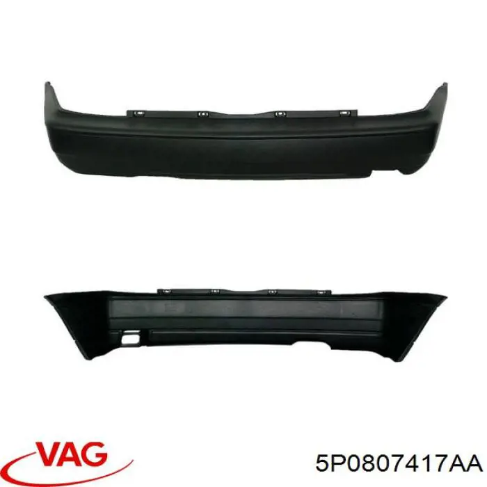 Задній бампер 5P0807417AA VAG