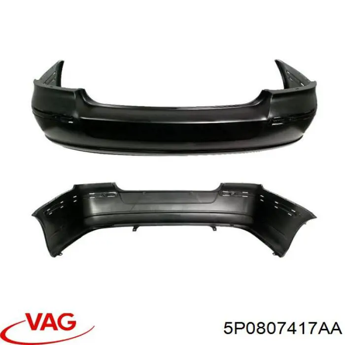 Задній бампер 5P0807417AA VAG