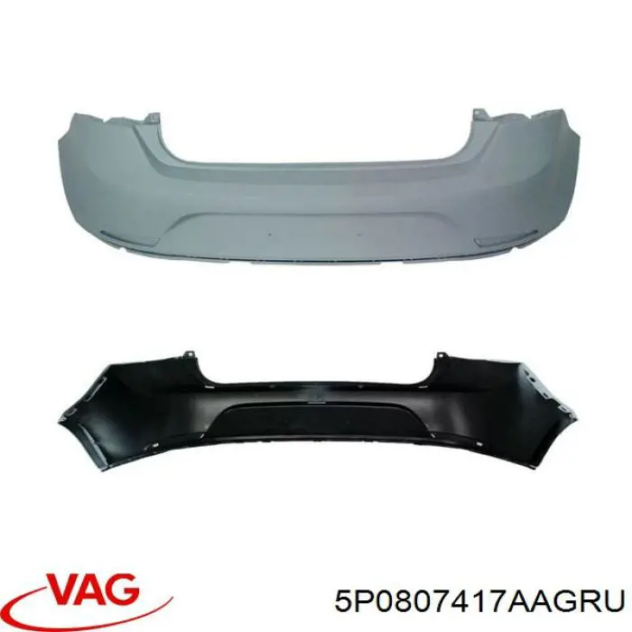 Бампер задній VAG 5P0807417AAGRU