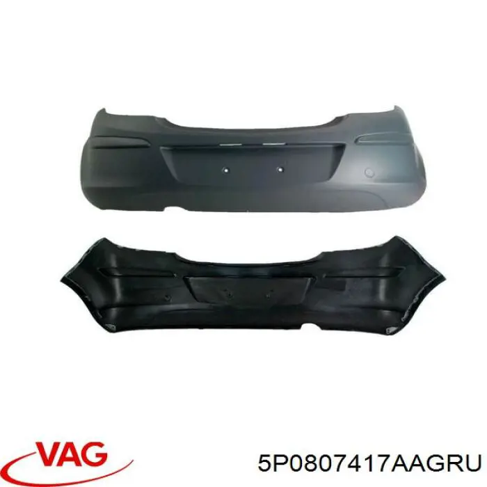 Купити 5P0807417AAGRU VAG Задній бампер