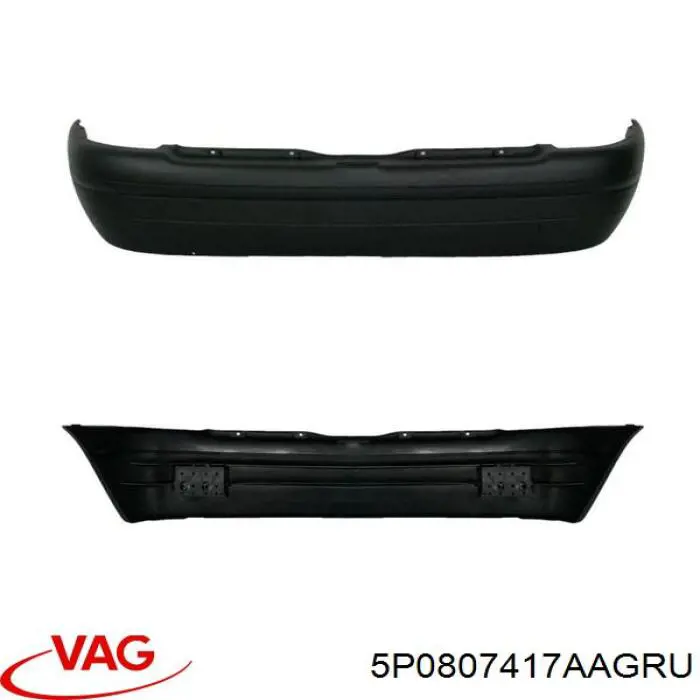 Задній бампер 5P0807417AAGRU VAG