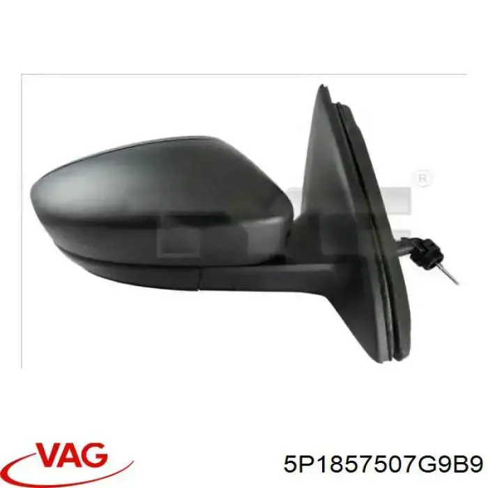Ліве бічне дзеркало VAG 5P1857508K9B9 ціна, від 66.90 USD