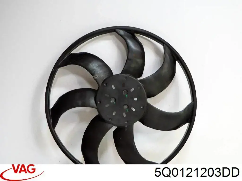 5Q0121203DD VAG електровентилятор охолодження в зборі (двигун + крильчатка)