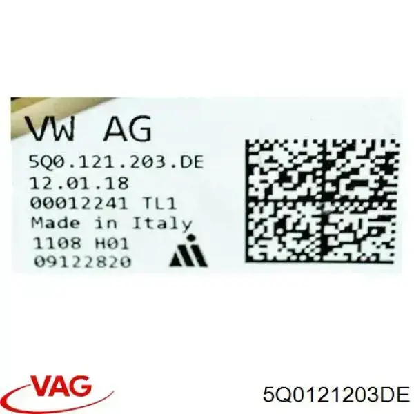 5Q0121203DE VAG Дифузор радіатора охолодження, в зборі з мотором і крильчаткою