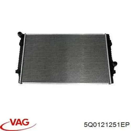 Купити 5Q0121251EP VAG Радіатор двигуна