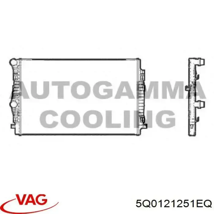 Купити DRM02044 Denso Радіатор двигуна