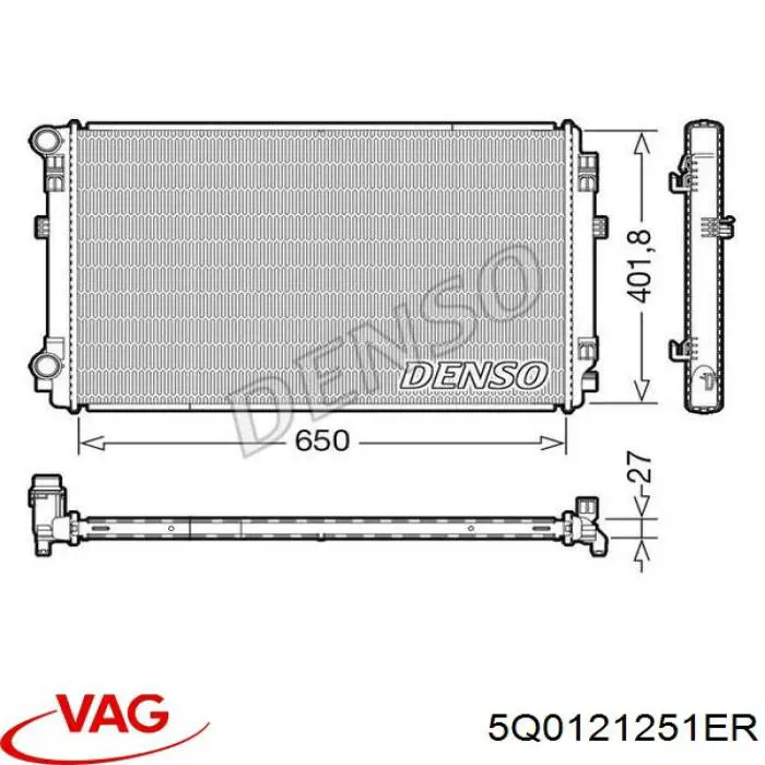 Радіатор охолодження Maxgear AC230174