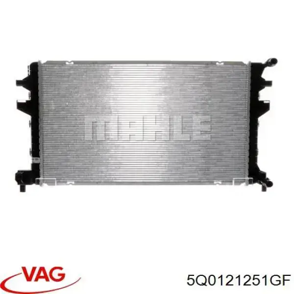 Купити 5Q0121251GF VAG Радіатор охолодження, додатковий