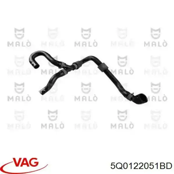 Шланг/патрубок радіатора охолодження, нижній VAG 5Q0122051BD ціна, від 12.73 USD