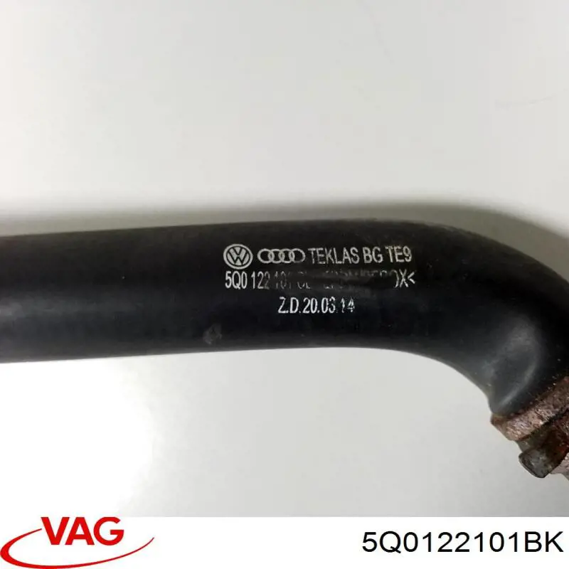 Купити 5Q0122101BK VAG Шланг/патрубок радіатора охолодження, верхній