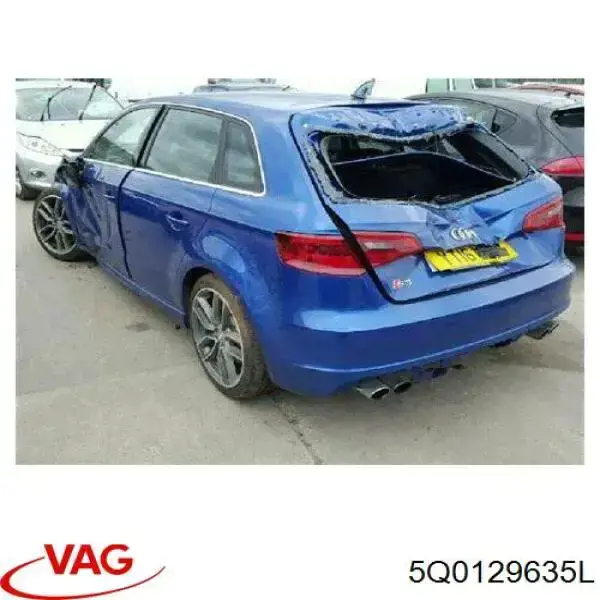 Патрубок повітряний, вихід повітряного фільтра VAG 5Q0129635L ціна, від 30.56 USD