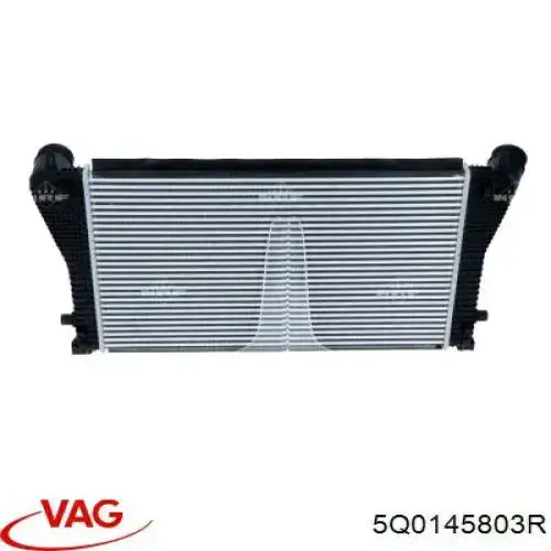 5Q0145803R VAG радіатор интеркуллера