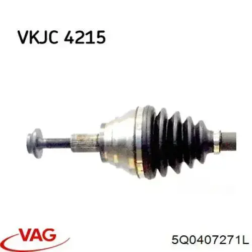 Привід передній лівий VAG 5Q0407271L ціна, від 123.99 USD