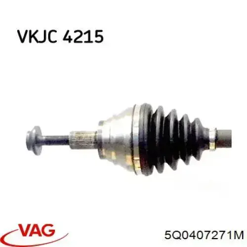 Купити 5Q0407271M VAG Ліва піввісь