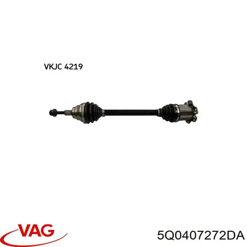5Q0407272DA VAG Привід передній правий