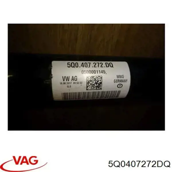 Купити 5Q0407764BX VAG Піввісь права
