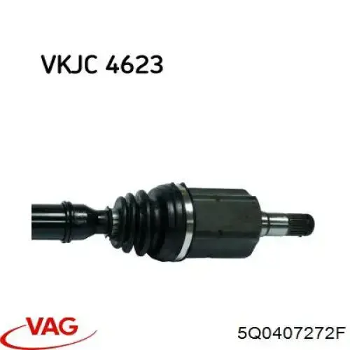 Купити 5Q0407272F VAG Піввісь права